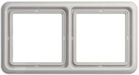 Изображение Рамка двойная, горизонтальная/вертикальная, Jung CD 500, светло серый CD582LG CD 500