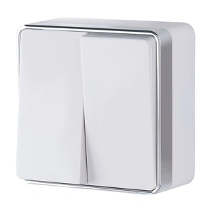 Изображение Выключатель  двухклавишный  Gallant (белый) W5020001