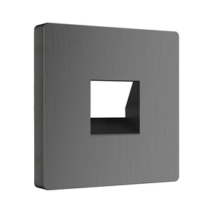 Изображение Накладка для телефонной розетки RJ-11 (графит рифленый) W1192004