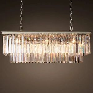 Изображение Люстра Rh 1920S Odeon Clear Glass Fringe Nickel By Imperiumloft