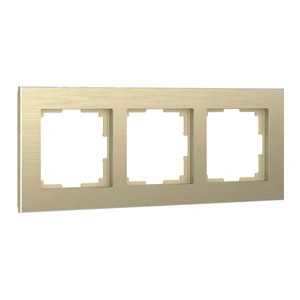 Изображение Рамка на 3 поста (шампань алюминий) W0031711