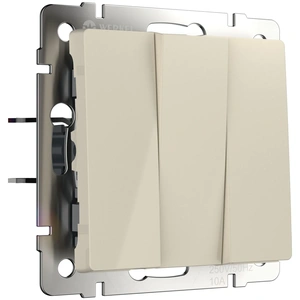 Изображение Выключатель трехклавишный (слоновая кость) W1130003