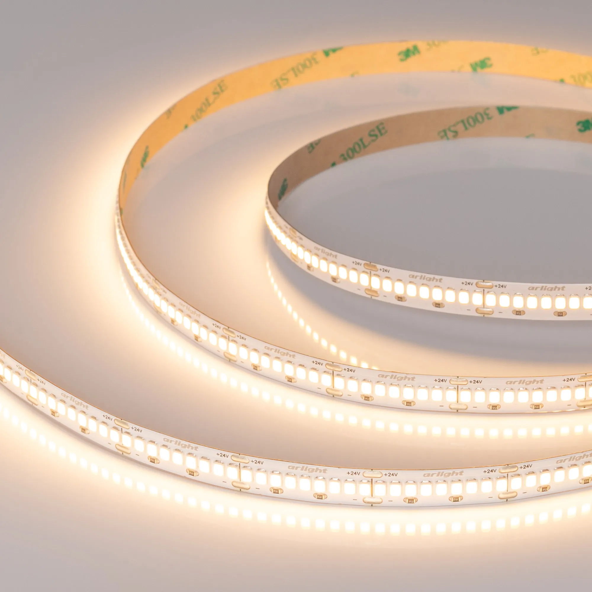 Лента ULTRA-A288-10mm 24V Warm2700 (17 W/m, IP20, 5m) (Arlight, высок.эфф.200 лм/Вт) - Изображение