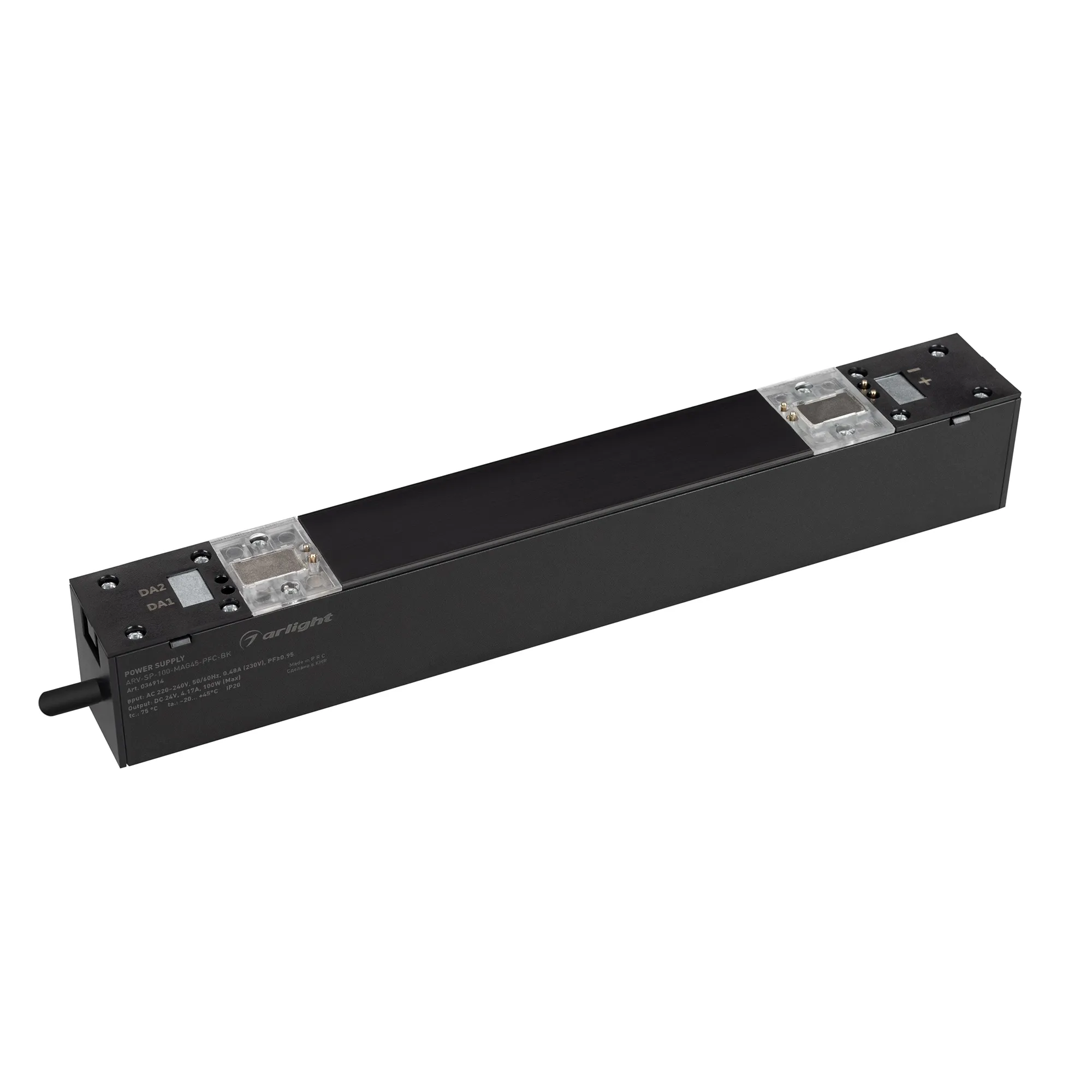 Блок питания ARV-SP-100-MAG45-PFC-BK (24V, 4.17A, 100W) (Arlight, IP20 Пластик, 5 лет) - Изображение