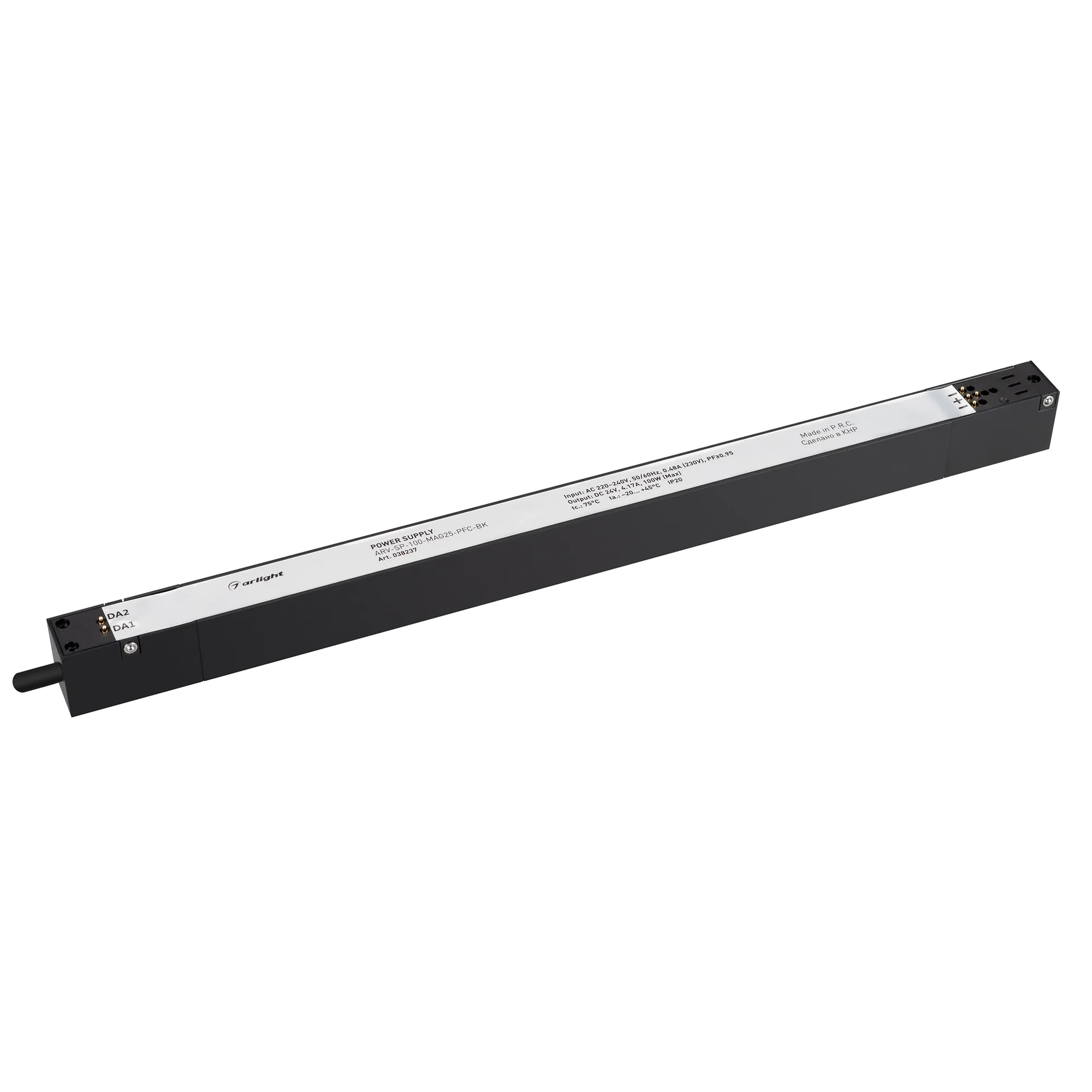 Блок питания ARV-SP-100-MAG25-PFC-BK (24V, 4.17A, 100W) (Arlight, IP20 Пластик, 5 лет) - Изображение