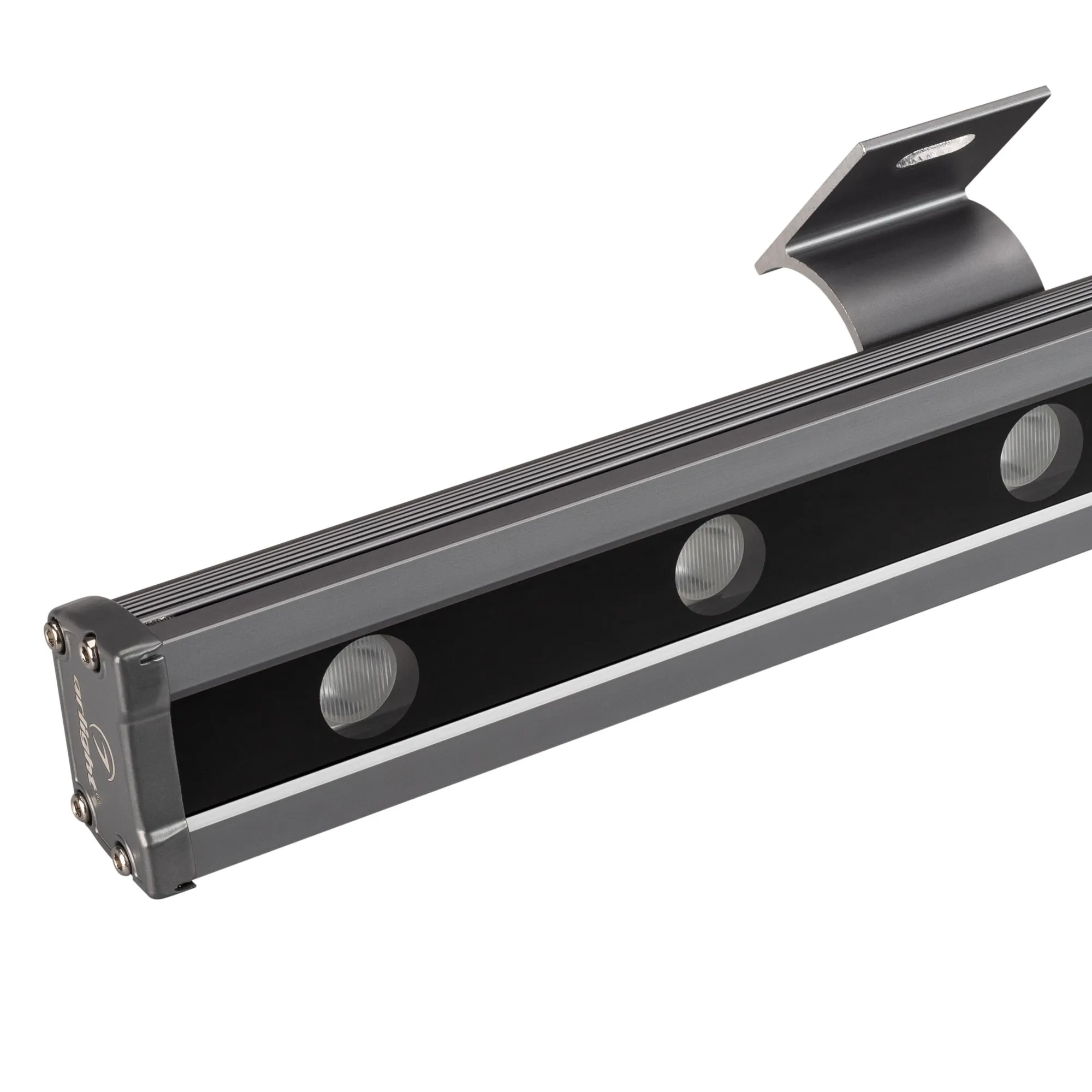 Светодиодный прожектор AR-LINE-1000L-48W-24V RGB-Warm3000 (Grey, 15x45 deg, DMX512) (Arlight, Закрытый) - Изображение