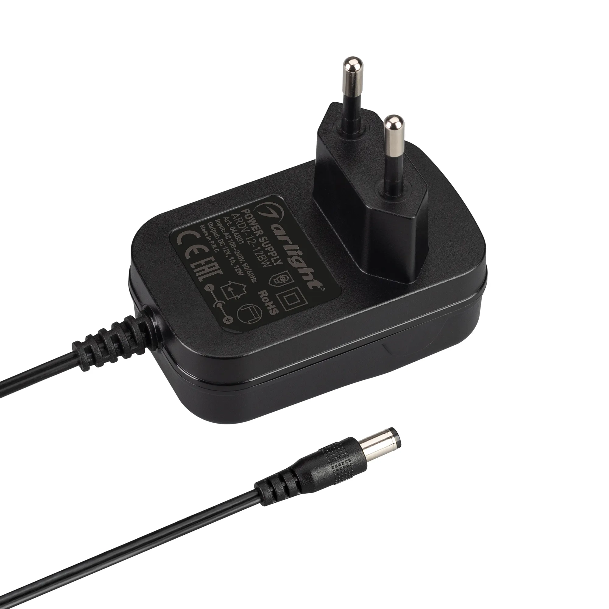 Блок питания ARDV-12-12BW (12V, 1A, 12W) (Arlight, Адаптер, 3 года) - Изображение