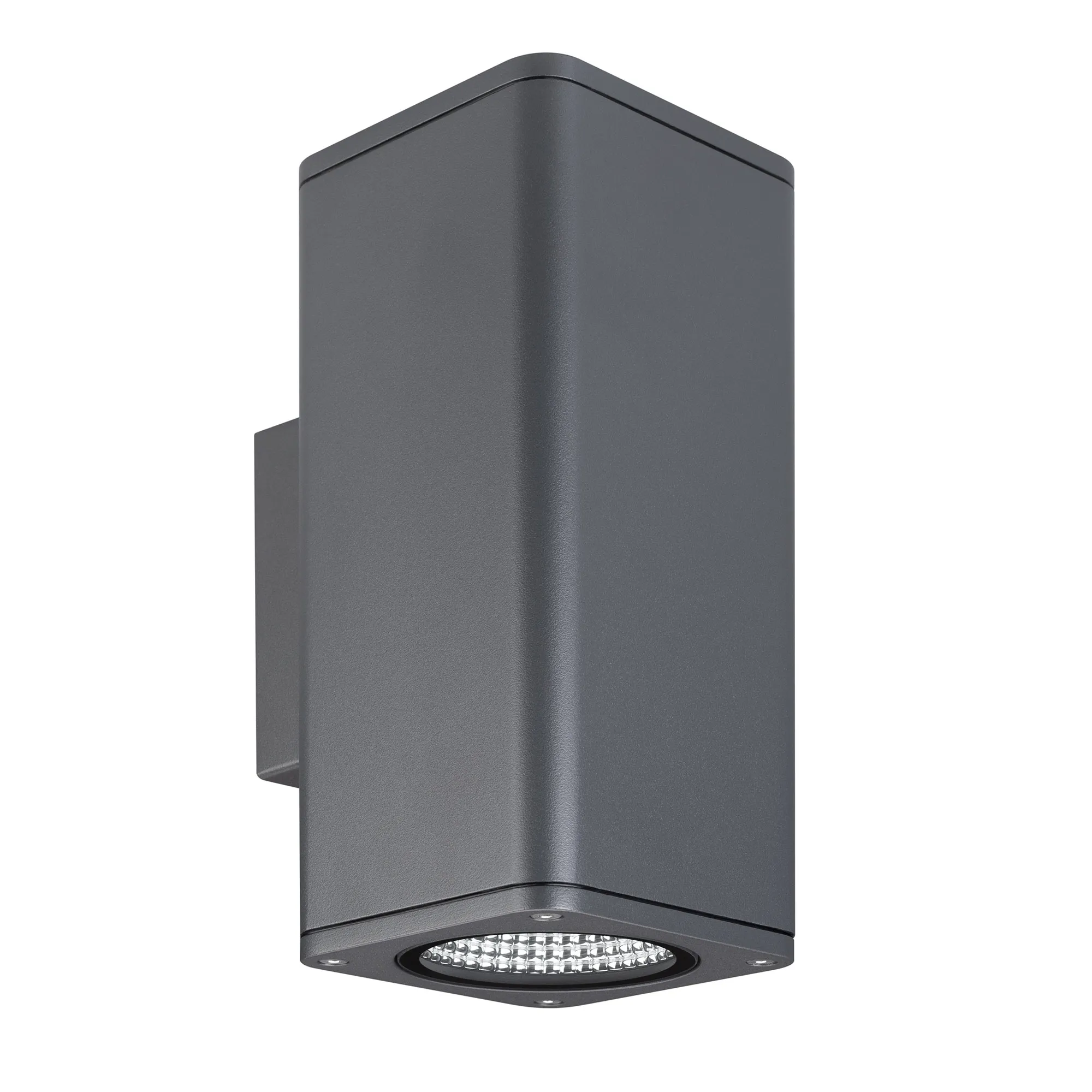 Светильник LGD-EVO-WALL-TWIN-S100x100-2x12W Warm3000 (GR, 44 deg, 230V) (Arlight, IP54 Металл, 3 года) - Изображение