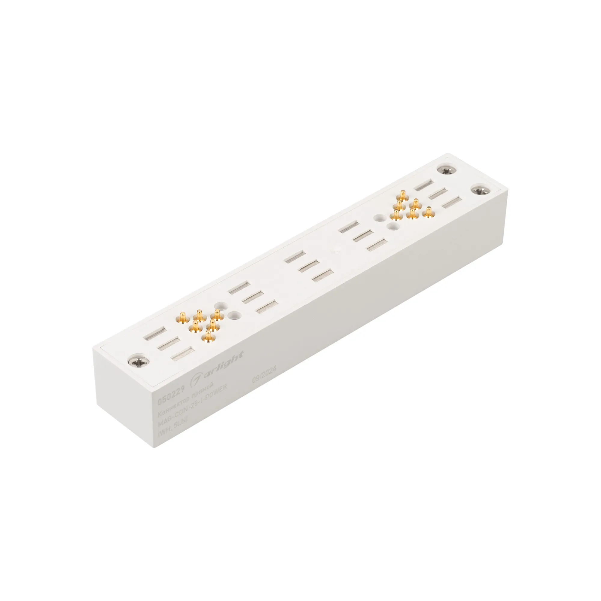 Коннектор прямой MAG-CON-25-I-POWER (WH, 5LN) (Arlight, IP20 Пластик, 3 года) - Изображение