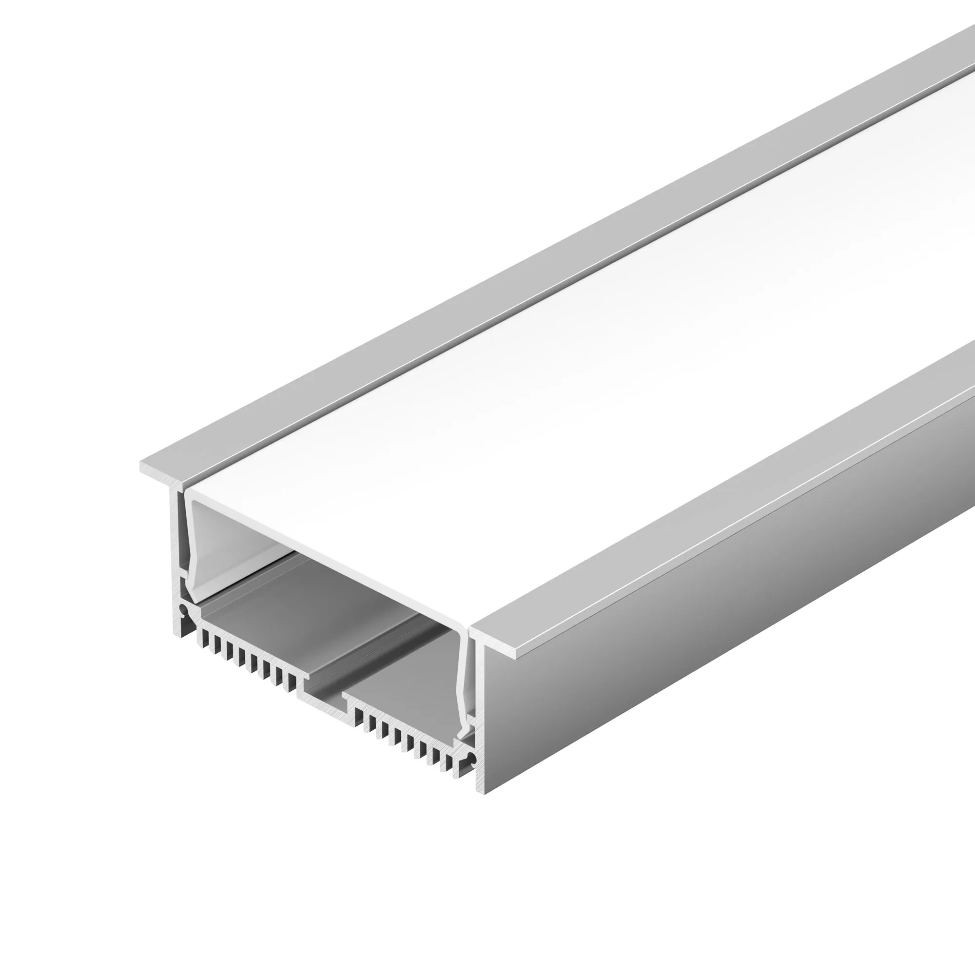 Профиль с экраном SL-LINIA88-F-2500 ANOD+OPAL (Arlight, Алюминий) - Изображение