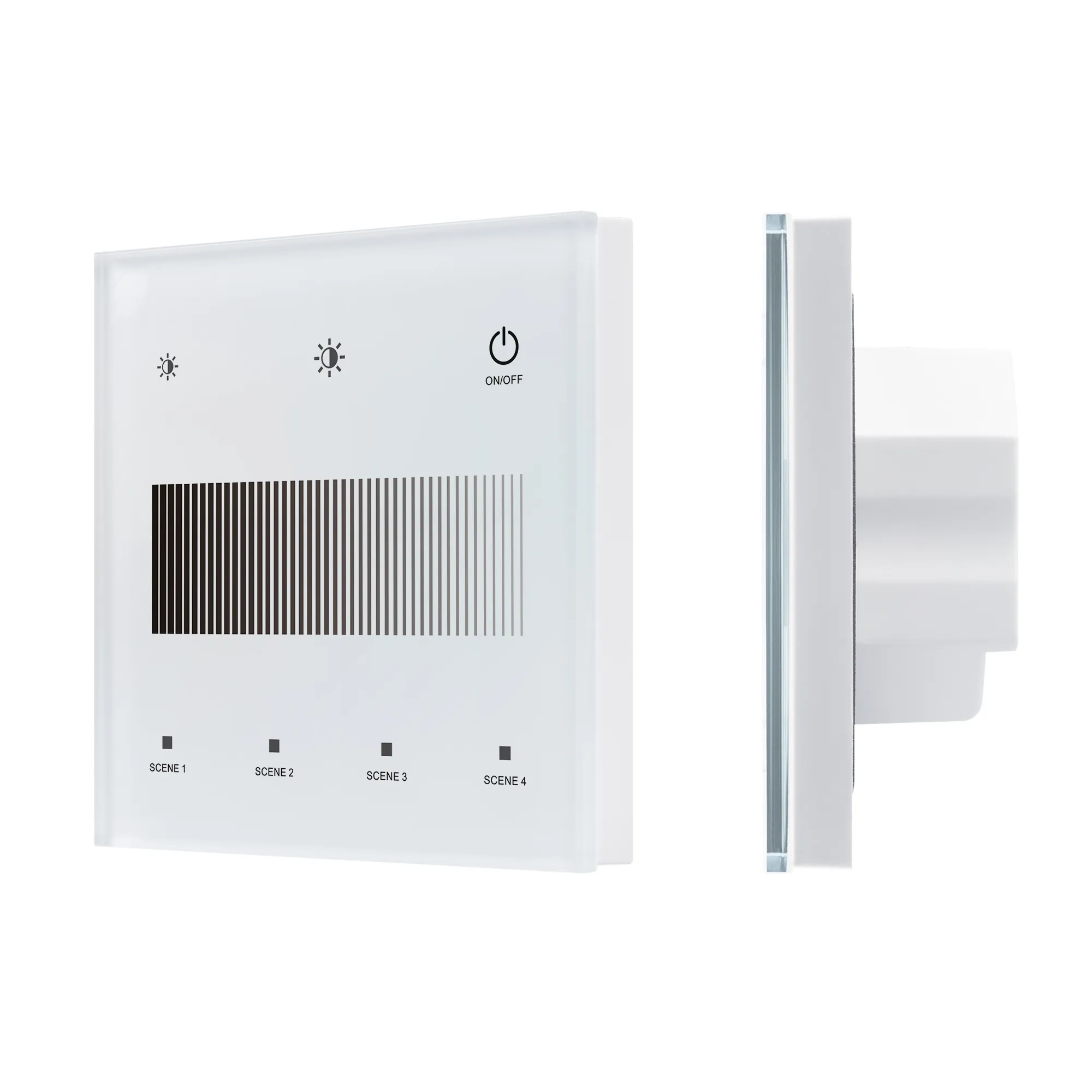 INTELLIGENT ARLIGHT Сенсорная панель SMART-DALI-301-11-1G-4SC-DIM-IN White (BUS/24V, Touch, 2.4G) (IARL, IP20 Пластик, 5 лет) - Изображение