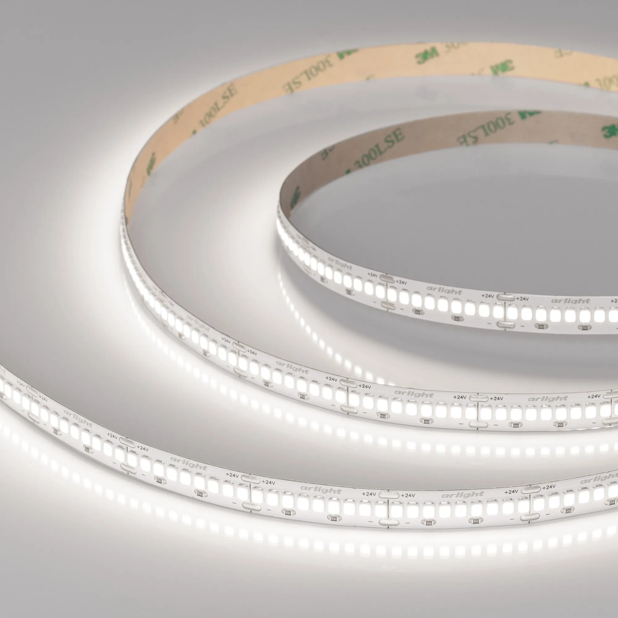 Лента ULTRA-A288-10mm 24V Day5000 (17 W/m, IP20, 5m) (Arlight, высок.эфф.200 лм/Вт) - Изображение
