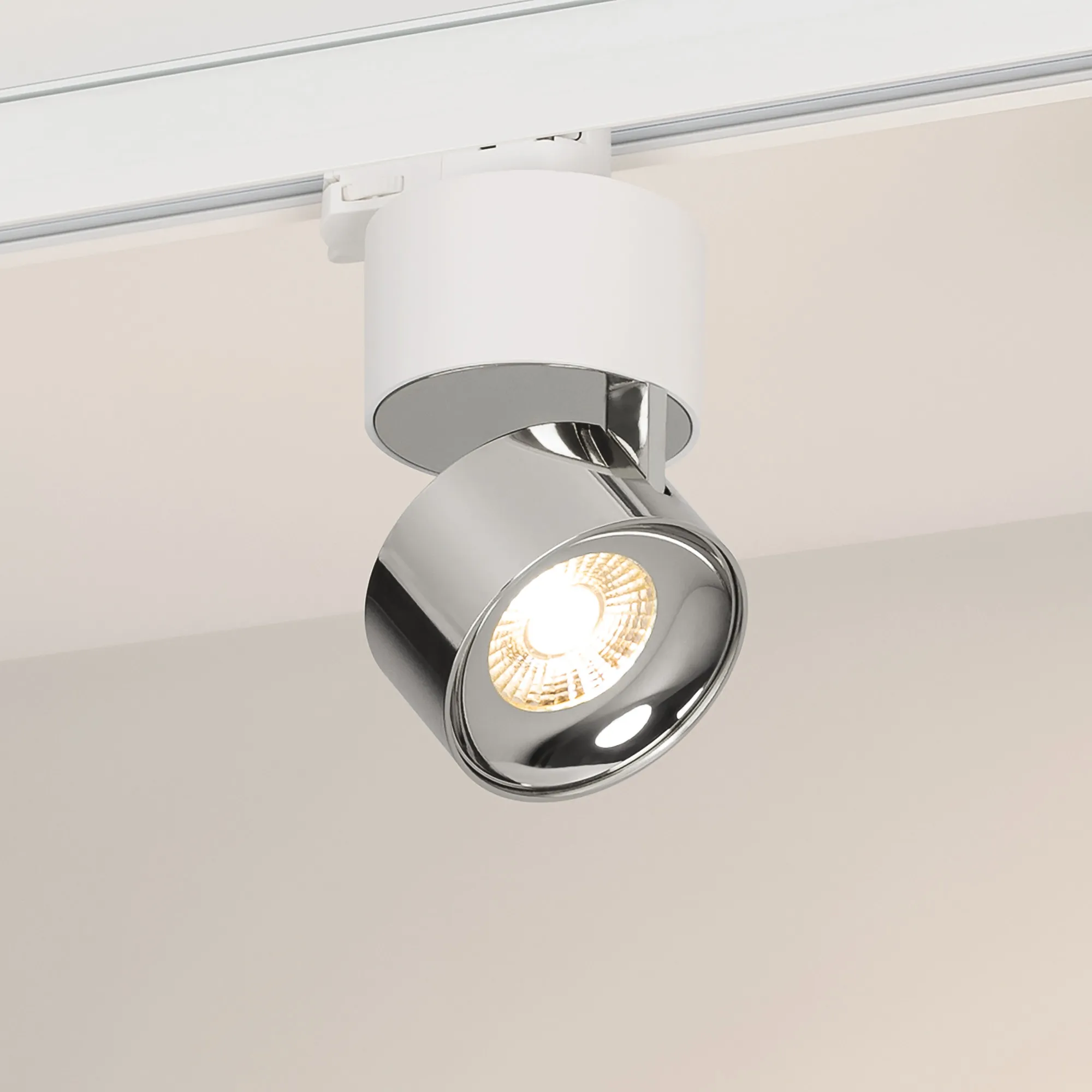 Светильник SP-PLURIO-TRACK-4TR-R77-9W Day4000 (WH-CHR, 36 deg, 230V) (Arlight, IP20 Металл, 3 года) - Изображение