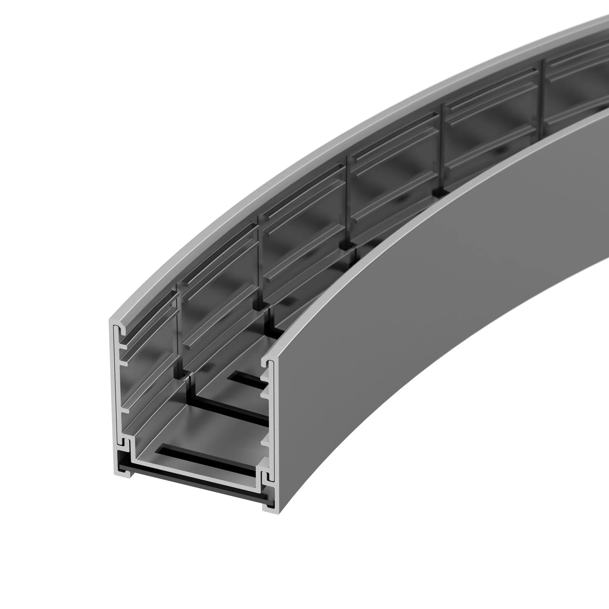 Профиль LINE-3535-BENT-SIDE-2000 ANOD (Arlight, Алюминий) - Изображение