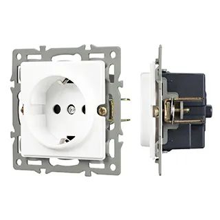 Механизм электрической розетки SCT-GP-MEU-PL-WH (250V, 16A) (Arlight, -) - Изображение