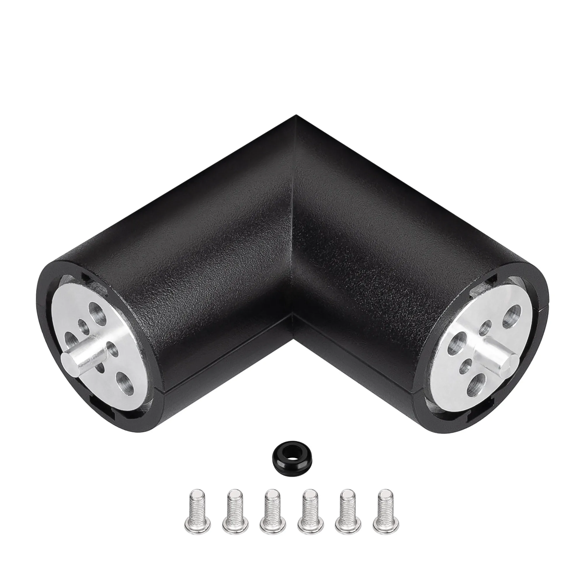 Соединитель профиля ROUND-D36-360-90 BLACK (Arlight, Металл) - Изображение