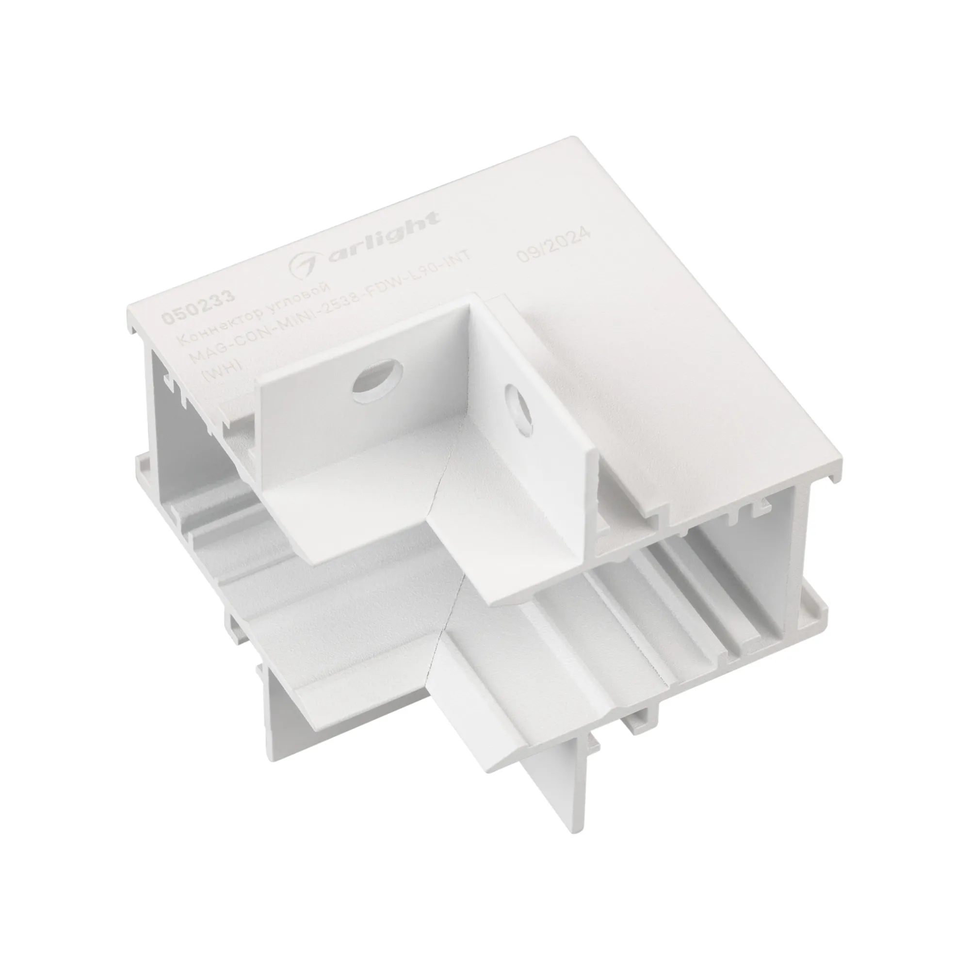 Коннектор угловой MAG-CON-MINI-2538-FDW-L90-INT (WH) (Arlight, IP20 Металл, 3 года) - Изображение
