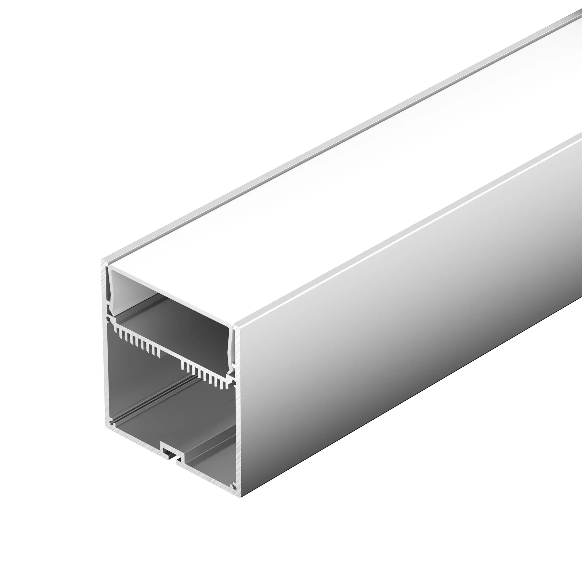 Профиль с экраном SL-LINE-7477-2500 ANOD+OPAL (Arlight, Алюминий) - Изображение