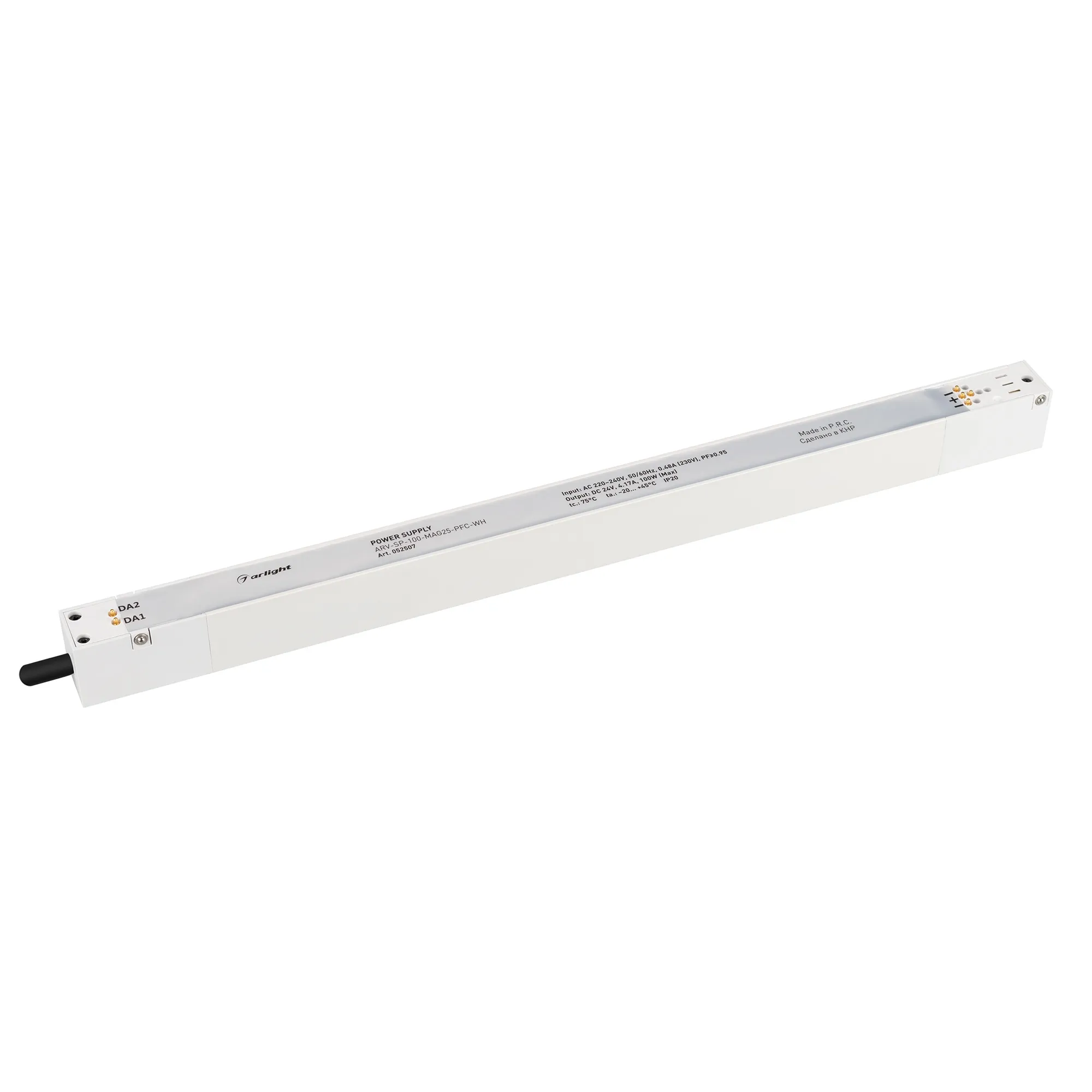 Блок питания ARV-SP-100-MAG25-PFC-WH (24V, 4.17A, 100W) (Arlight, IP20 Пластик, 5 лет) - Изображение