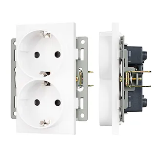 Механизм электрической розетки SCT-MEUD-PL-WH (250V, 16A) (Arlight, -) - Изображение