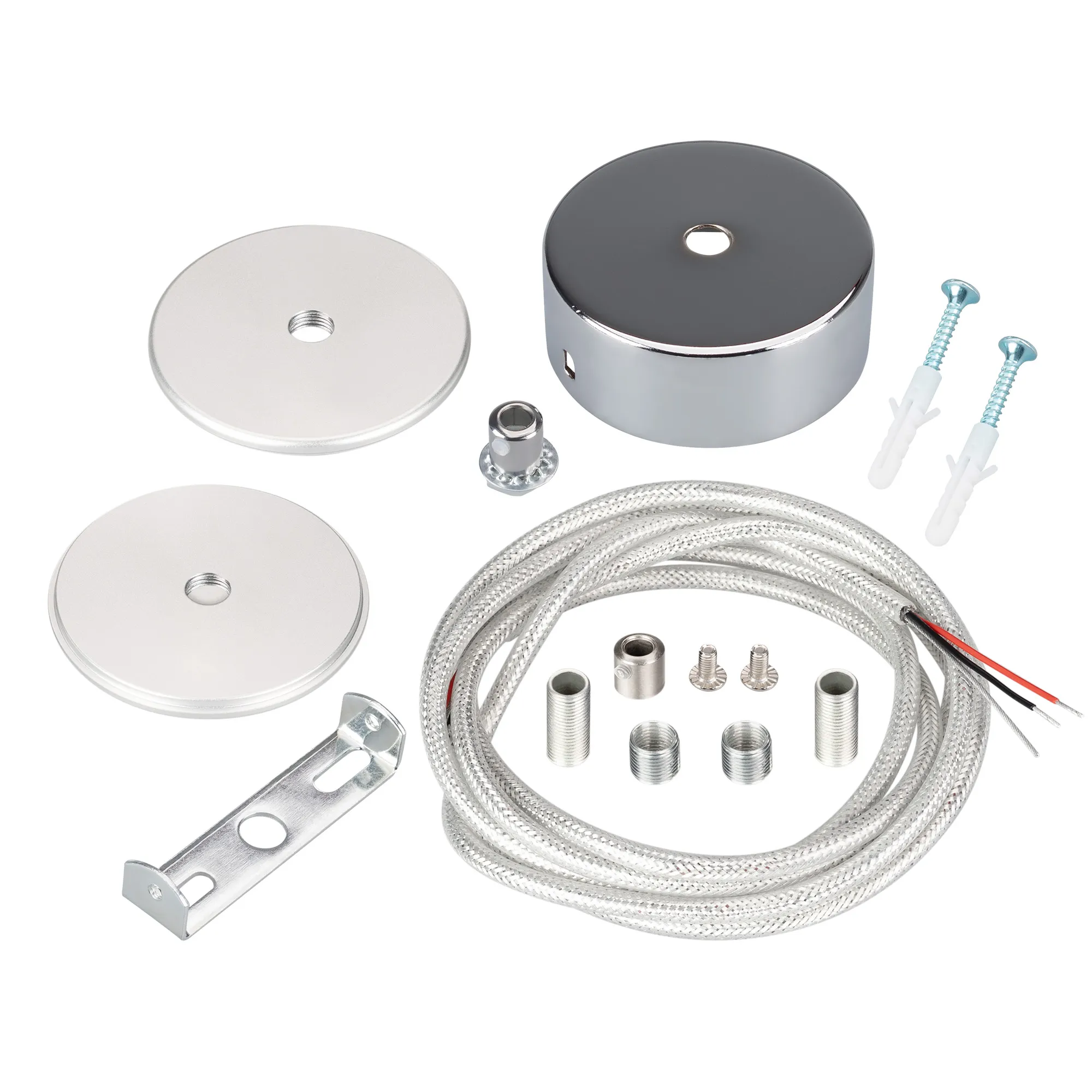 Подвес токопроводящий ARL-SL-ROUND-D70-360deg вертикальный (Arlight, провод 2x0.5) - Изображение