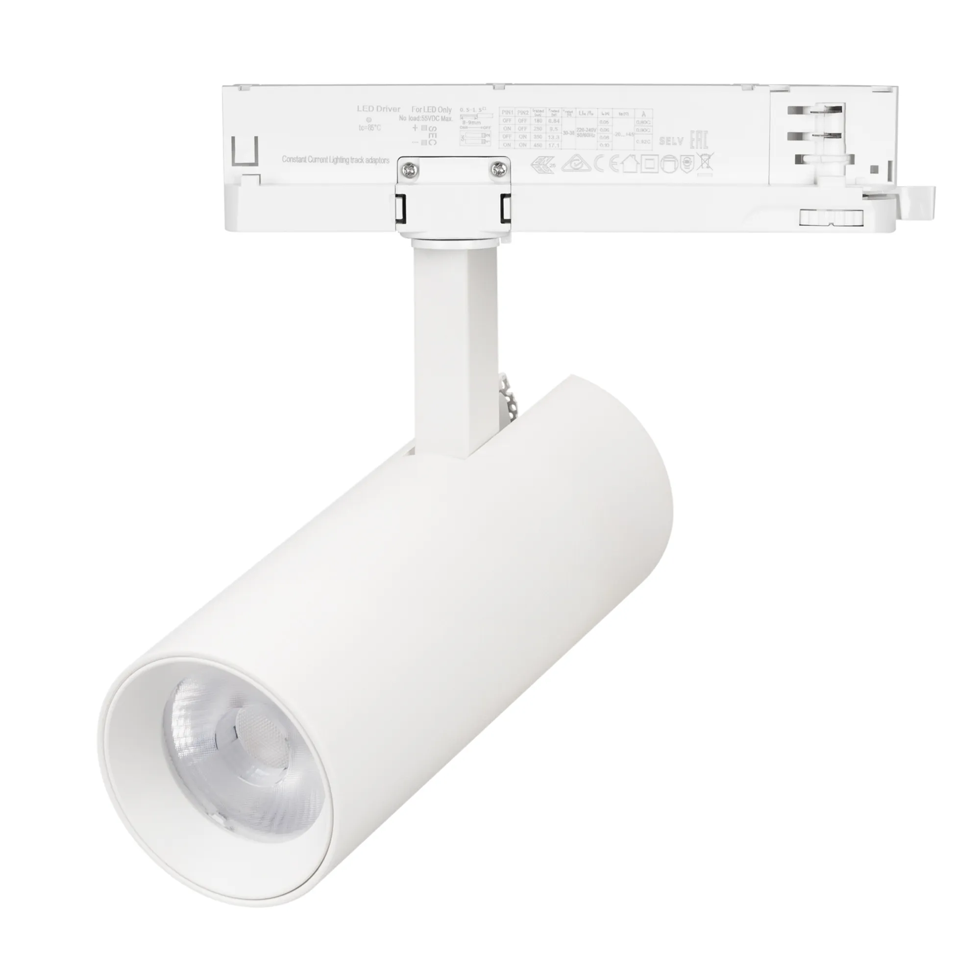 Светильник LGD-GERA-2TR-R60-15W Warm3000 (WH, 15 deg, 230V) (Arlight, IP20 Металл, 5 лет) - Изображение