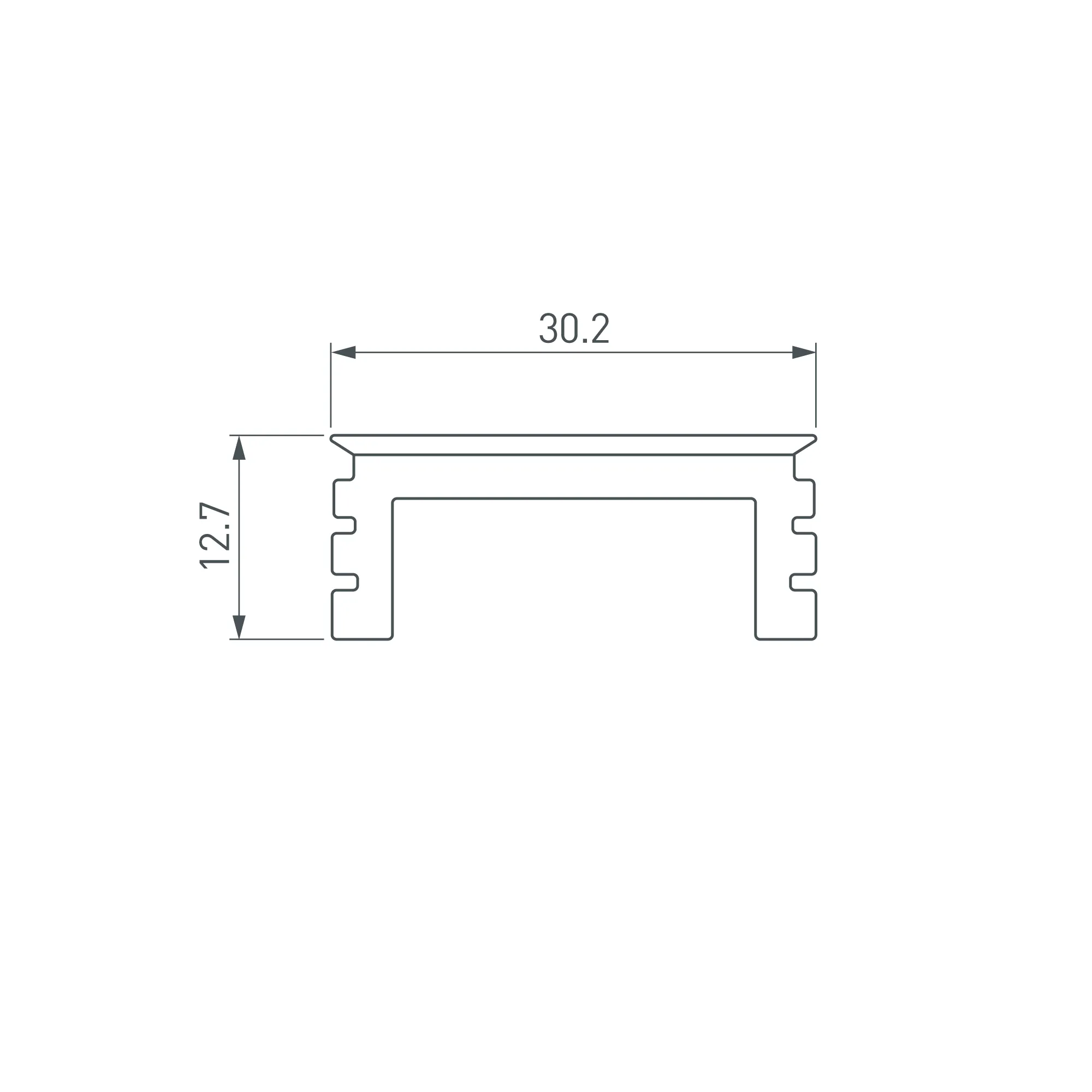 Экран LINE-3535-BENT-SIDE-2M OPAL (Arlight, -) - Изображение